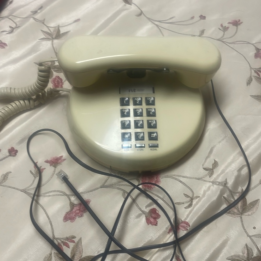 Vintage push button phone circa 1978